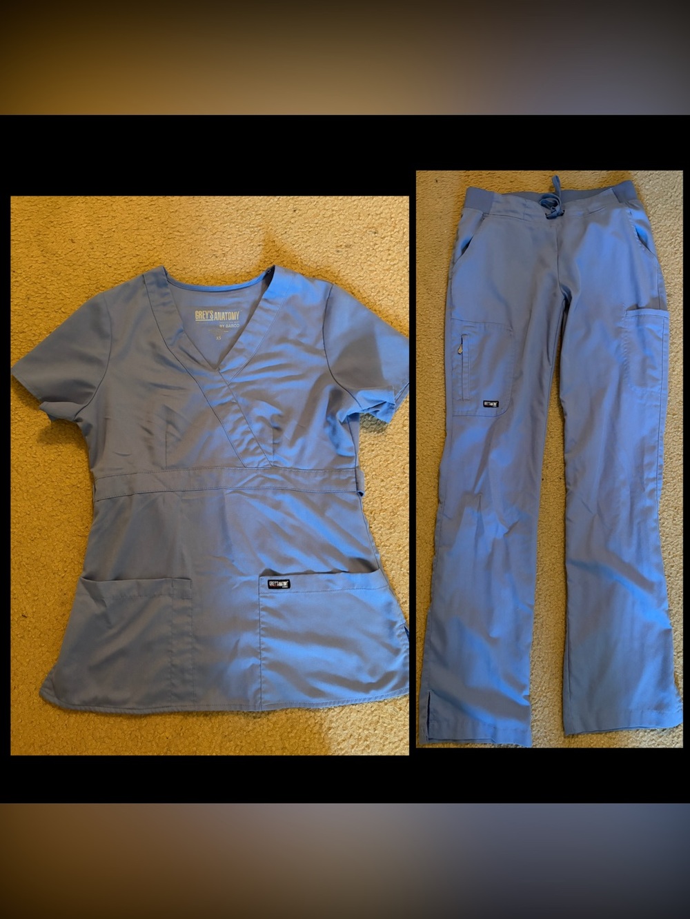 Grey's Anatomy Navy Blue Scrub Top - Barco Professional